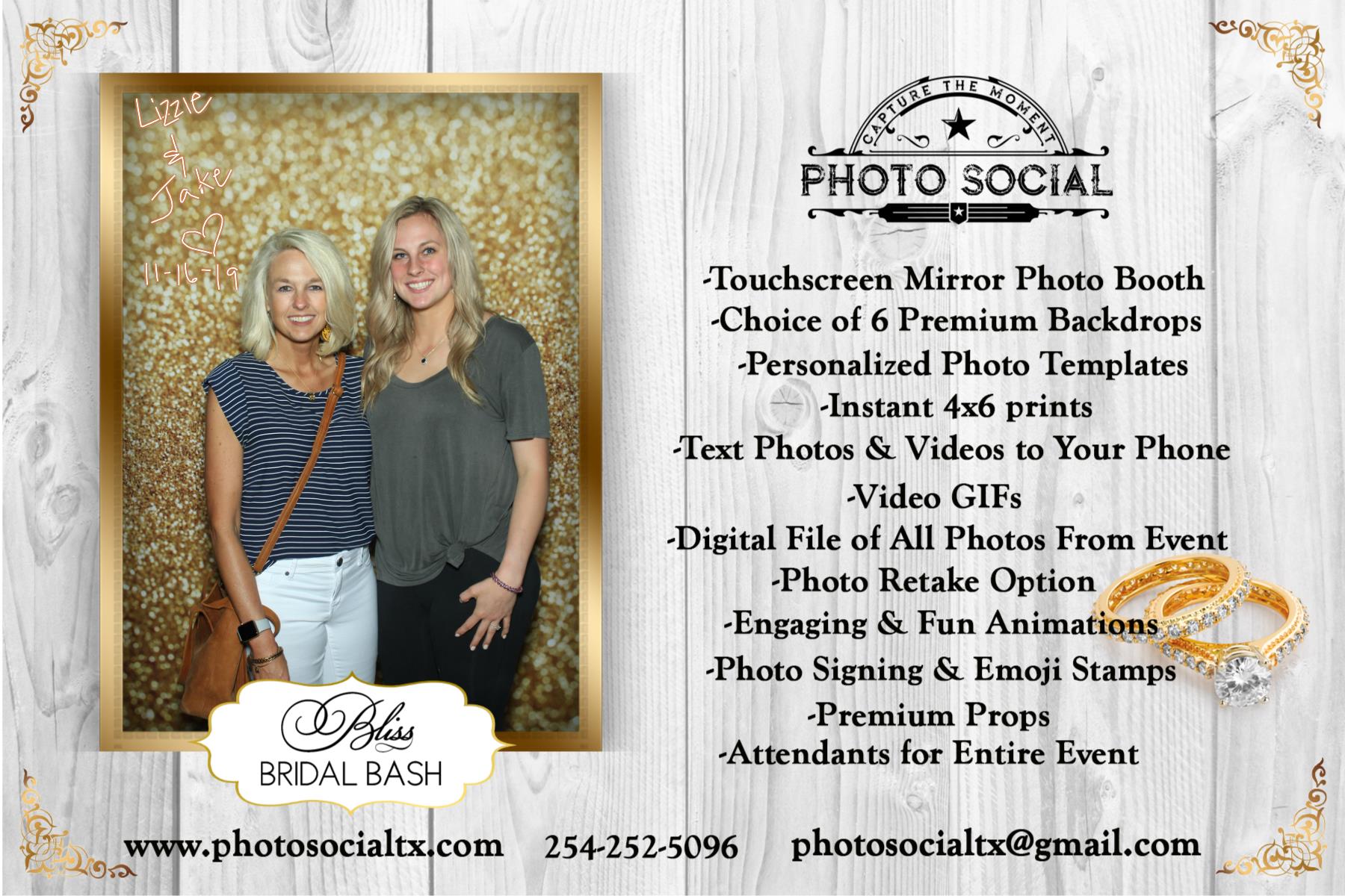 Photo Social photo booth bliss bridal bash expo bride